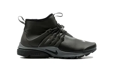 Pre-owned Nike Air Presto Mid Utility (women's) Sneakers In Black/grey/reflective