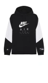 Nike Air Pullover Hoodie In Black & White