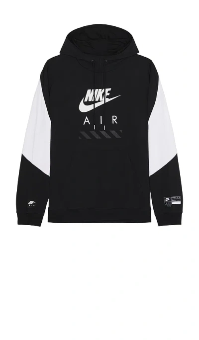 Nike Air Pullover Hoodie In Black & White