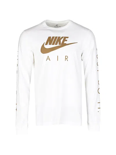 Nike Air Reflective Long-sleeve T-shirt In White