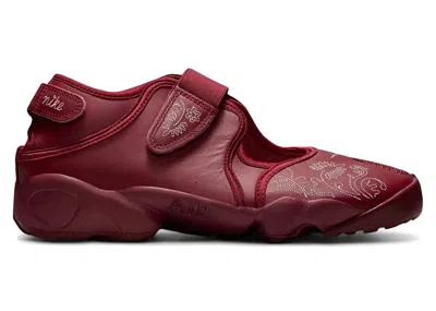 Pre-owned Nike Air Rift Botanical Stitch (women's) Sneakers In Team Red/pale Ivory
