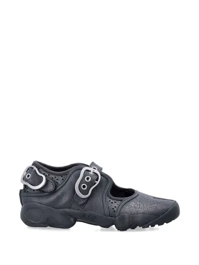Nike Air Rift Ltr Synthetic Split-toe Sneakers In Black