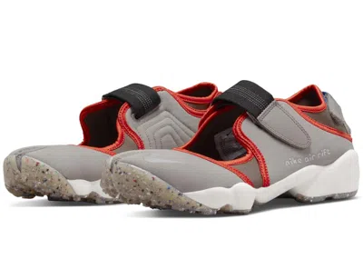 Pre-owned Nike Air Rift Team Orange (women's) Sneakers In Enigma Stone/metallic Silver/ironstone