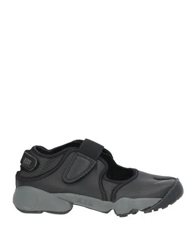 Nike Air Rift Woman Ballet Flats Black Size 9 Leather