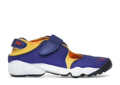Pre-owned Nike Air Rift (women's) Sneakers In Concord/varsity Maize/white In Multi