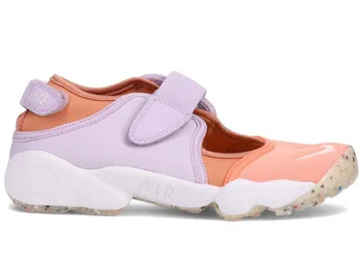 Pre-owned Nike Air Rift (women's) Sneakers In Crimson Bliss/white/infinite Lilac In Multi