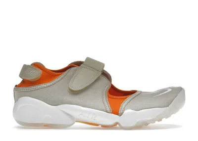 Pre-owned Nike Air Rift (women's) Sneakers In Rattan/summit White/magma Orange
