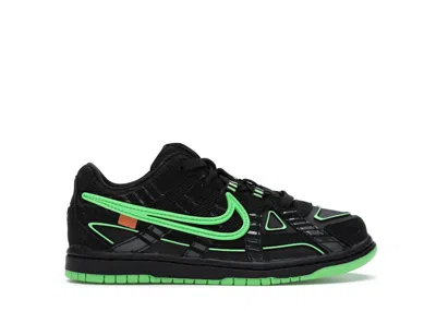 Pre-owned Nike Air Rubber Dunk Off Sneakers In Black/white/green Strike
