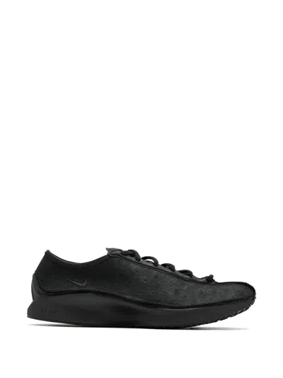 Nike Air Superfly Textured Lace-up Sneakers In Black