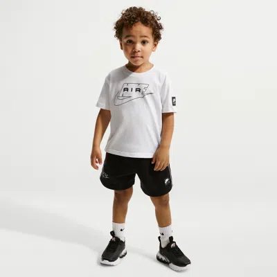 Nike Babies' Air Toddler 2-piece French Terry Shorts Set In Black