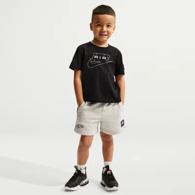 Nike Babies' Air Toddler 2-piece French Terry Shorts Set In Black