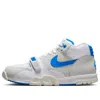 Nike White & Gray Air Trainer 1 Sneakers