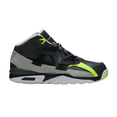 Pre-owned Nike Air Trainer Sc Gs 'dark Grey Navy Volt' | Kid's Size 5.5 In Gray