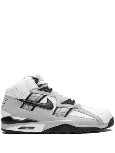 Nike Air Trainer Sc High "raiders Away" Sneakers In Black/white/light Smoke Grey