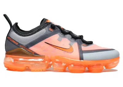 Pre-owned Nike Air Vapormax 2019 Grey Total Orange Sneakers In Dark Grey/wolf Grey/black In Multi