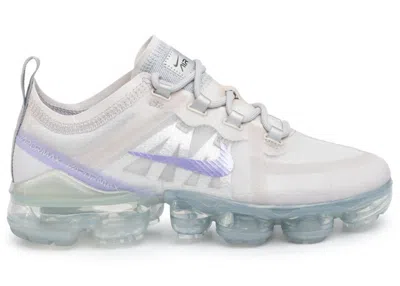 Pre-owned Nike Air Vapormax 2019 Se Purple Agate (women's) Sneakers In Vast Grey/wolf Grey/metallic Platinum