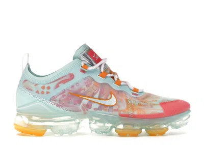 Pre-owned Nike Air Vapormax 2019 (women's) Sneakers In Teal Tint/ember Glow/orange Peel