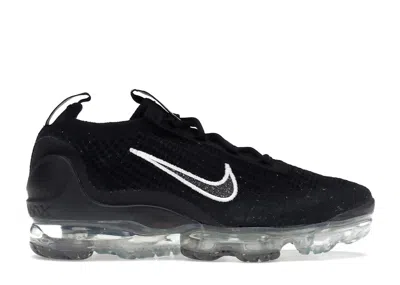 Pre-owned Nike Air Vapormax 2021 Fk (women's) Sneakers In Black/metallic Silver/white