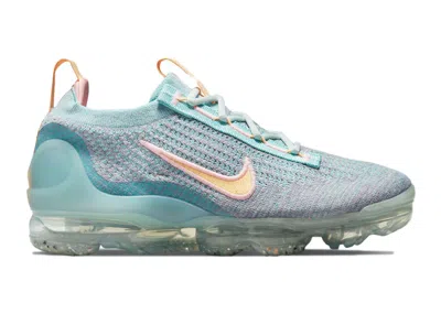Pre-owned Nike Air Vapormax 2021 Fk (women's) Sneakers In Light Dew/white/light Arctic Pink