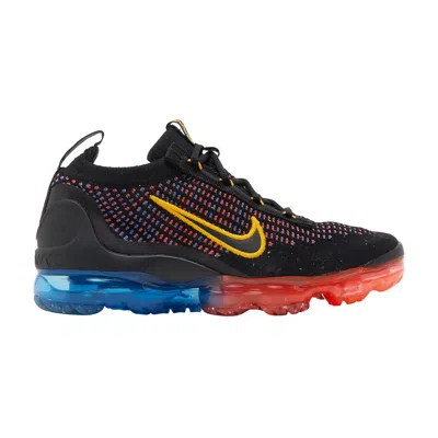 Pre-owned Nike Air Vapormax 2021 Flyknit Gs 'black Multi' | Kid's Size 5.5