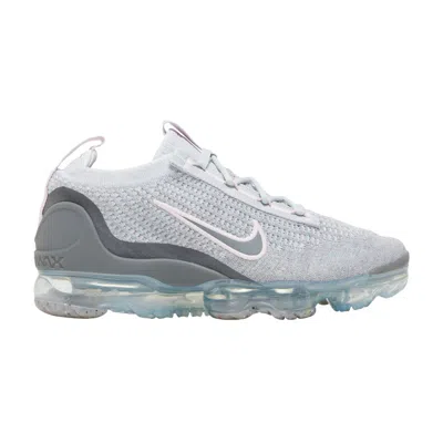 Pre-owned Nike Air Vapormax 2021 Flyknit Gs 'pure Platinum Pink Foam' | White | Kid's Size 7