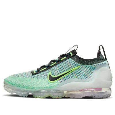 NIKE NIKE AIR VAPORMAX 2021 FLYKNIT NEXT NATURE 'VOLT PHOTO BLUE'