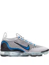 Nike Air Vapormax 2021 Flyknit "white/black/photo Blue" Sneakers In White