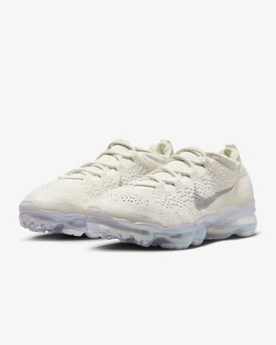 Nike Air Vapormax 2023 Flyknit Fd3148-002 Sneaker Women's 11 Running Shoes Tf965 In White