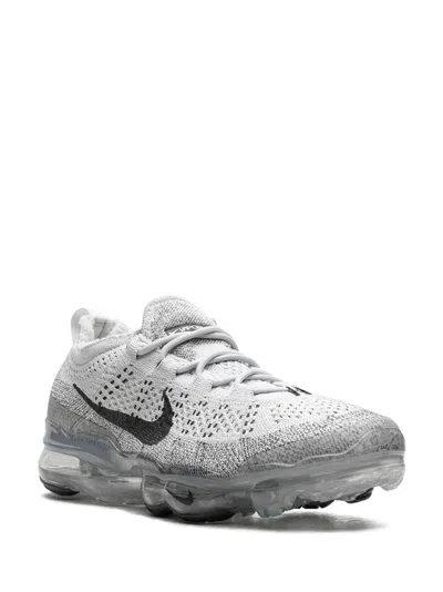 Nike Air Vapormax 2023 Flyknit "pure Platinum Anthracite" Sneakers In Grey