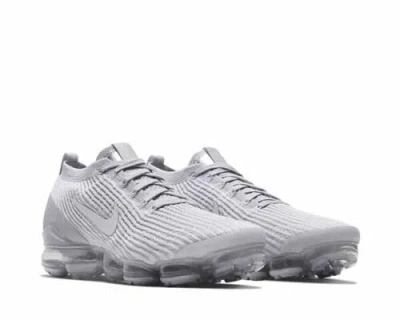 Pre-owned Nike Air Vapormax Flykknit 3 White Pure Platinum Aj6900-102 Men's Size 6