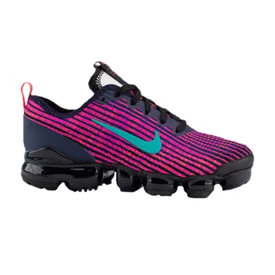 Pre-owned Nike Air Vapormax Flyknit 3 Gs 'blackened Blue Ember' | Kid's Size 4
