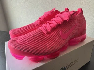 Pre-owned Nike Air Vapormax Flyknit 3 ‘pink' Ct1274-600 Women's Size 11.5 No-lid