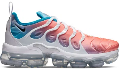 Pre-owned Nike Air Vapormax Plus Blue Lagoon (women's) Sneakers In Lava Glow/black/white