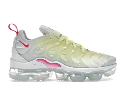Pre-owned Nike Air Vapormax Plus Lemon Twist (women's) Sneakers In Blue Tint/light Lemon Twist/metallic Silver In Multi