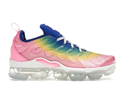 Pre-owned Nike Air Vapormax Plus Rainbow (women's) Sneakers In Pink Spell/spring Green/racer Blue