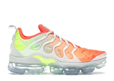 Pre-owned Nike Air Vapormax Plus Reverse Sunset (women's) Sneakers In Barely Grey/total Crimson