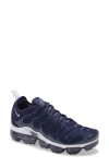 Nike Vapormax Plus Low-top Sneakers In Midnight Navy/silver/white
