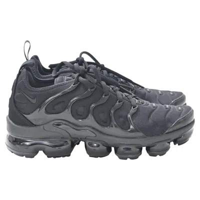 Nike Air Vapormax Plus Sneakers In Triple Black Cotton