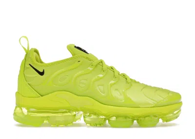 Pre-owned Nike Air Vapormax Plus Tennis Ball (women's) Sneakers In Atomic Green/black