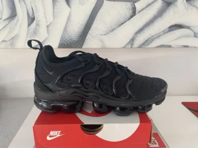 Pre-owned Nike Air Vapormax Plus Triple Black Anthracite 924453 004 7.5-13 In Gray