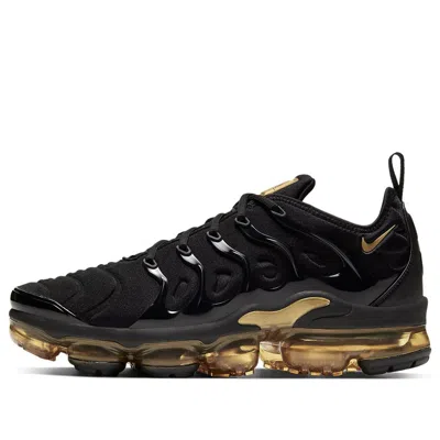 NIKE NIKE AIR VAPORMAX PLUS 'TRIPLE BLACK GOLD'