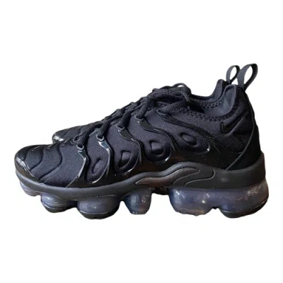 Pre-owned Nike Air Vapormax Plus Triple Black Shoes Sneakers Dh1063-001 - Women's Size 5.5