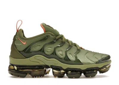 Pre-owned Nike Air Vapormax Plus (women's) Sneakers In Alligator/medium Olive/orange Trance In Multi