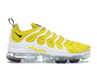 Pre-owned Nike Air Vapormax Plus (women's) Sneakers In Speed Yellow/white/metallic Silver