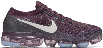 Pre-owned Nike Air Vapormax (women's) Sneakers In Bordeaux/desert Sand/college Navy Blue