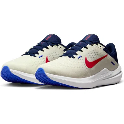 Nike Air Winflo 10 Running Shoe In Sea Glass/university Red