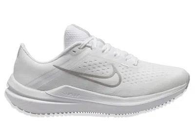 Pre-owned Nike Air Winflo 10 (women's) Sneakers In White/pure Platinum/metallic Silver