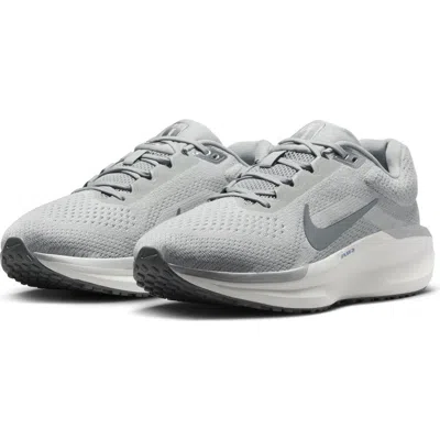 Nike Air Winflo 11 Running Shoe In Grey/pewter/pink