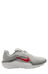 Nike Air Winflo 11 Running Shoe In Photon Dust/fire Red/grey