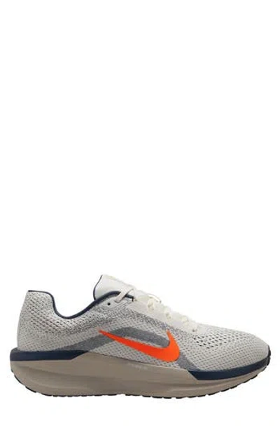 Nike Air Winflo 11 Running Shoe In Sail/orange/thunder Blue